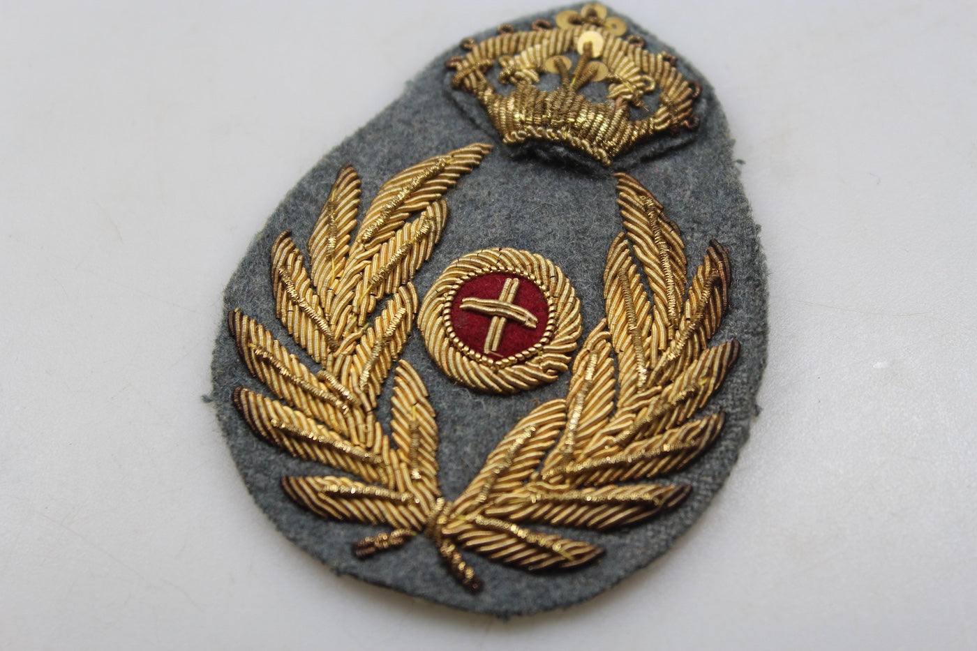 Fregio bustina Ufficiale del Commissariato Militare REI WW2