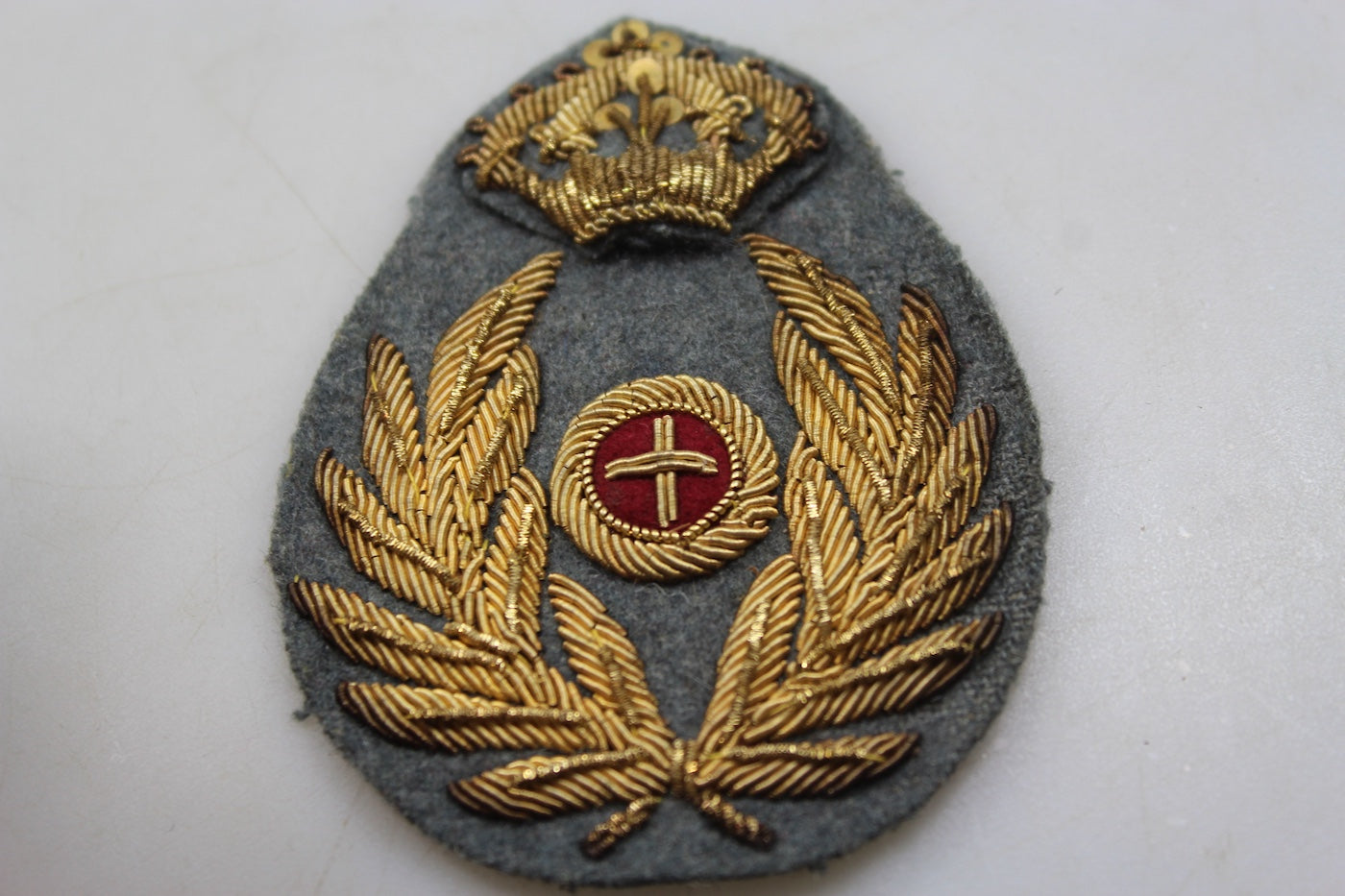 Fregio bustina Ufficiale del Commissariato Militare REI WW2