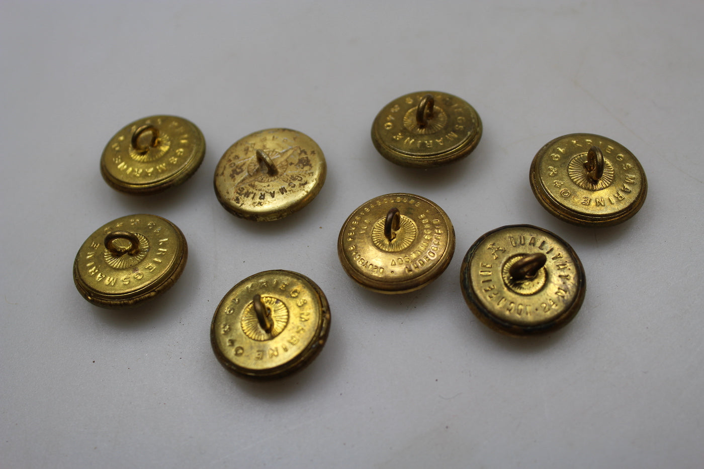 # 8 bottoni da 24mm della Kriegsmarine