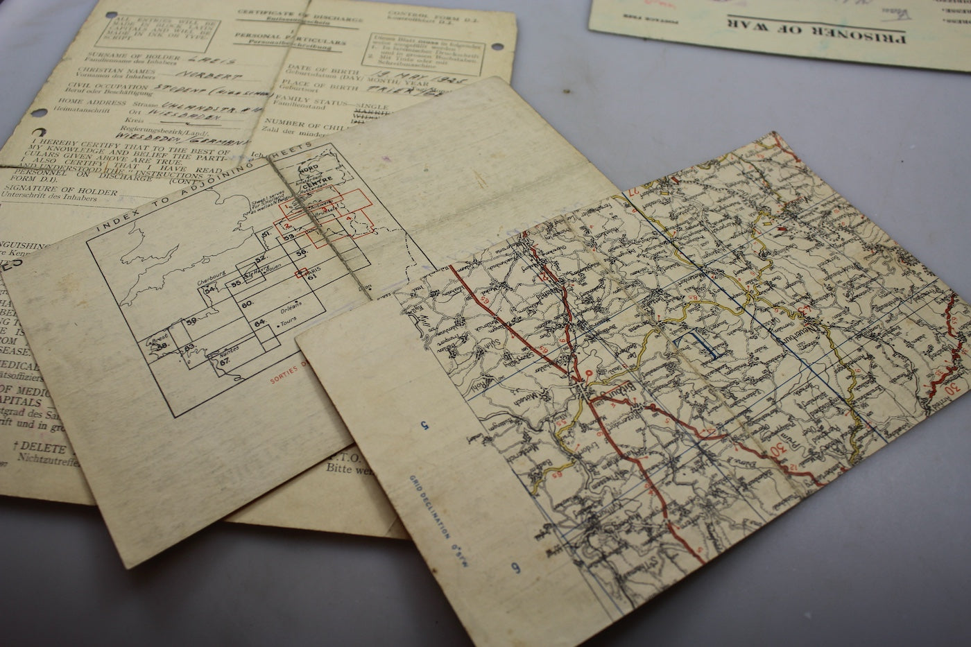 Documenti prigionia due fratelli WH WW2