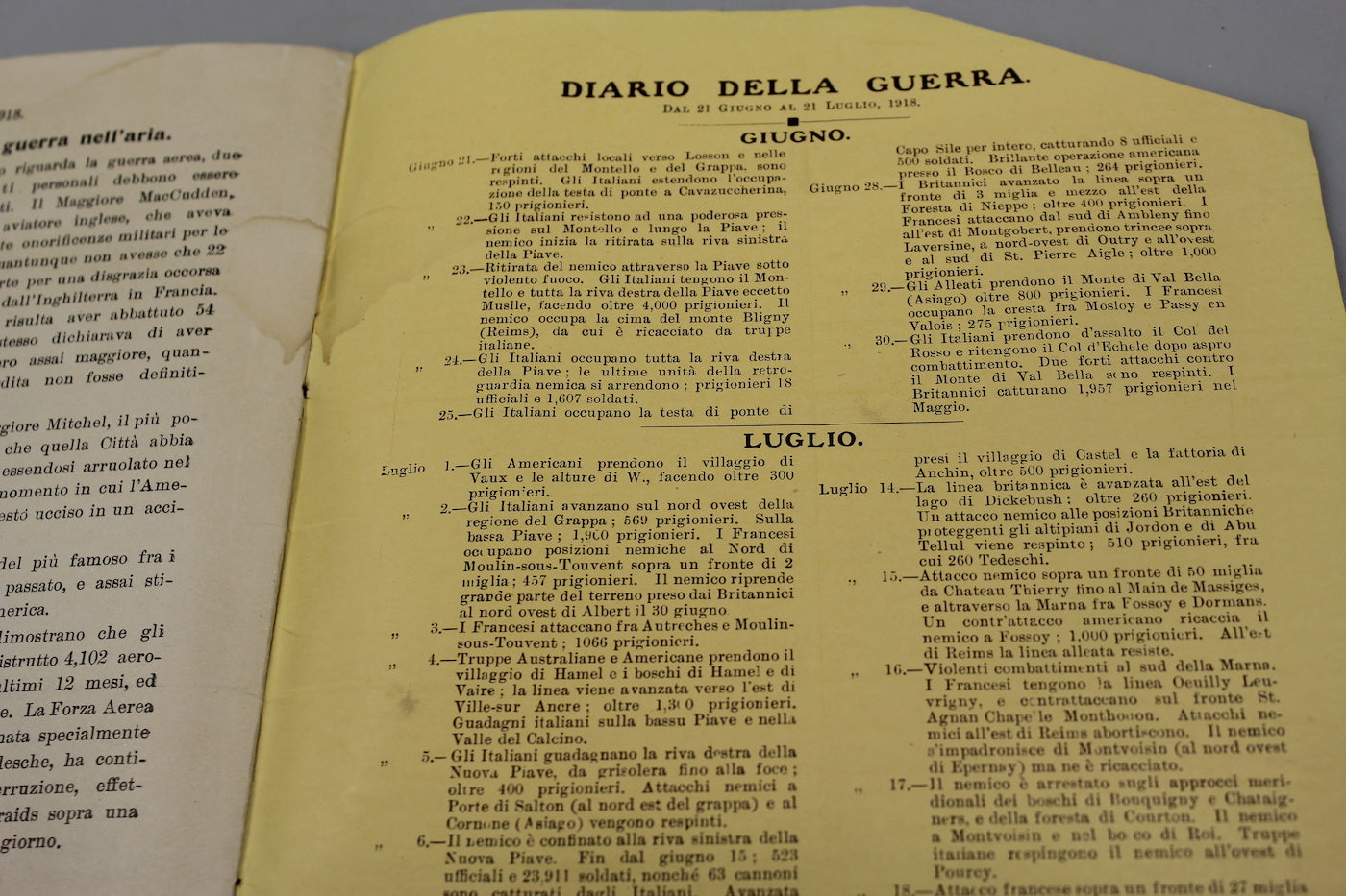 "La Guerra - Luglio 1918"