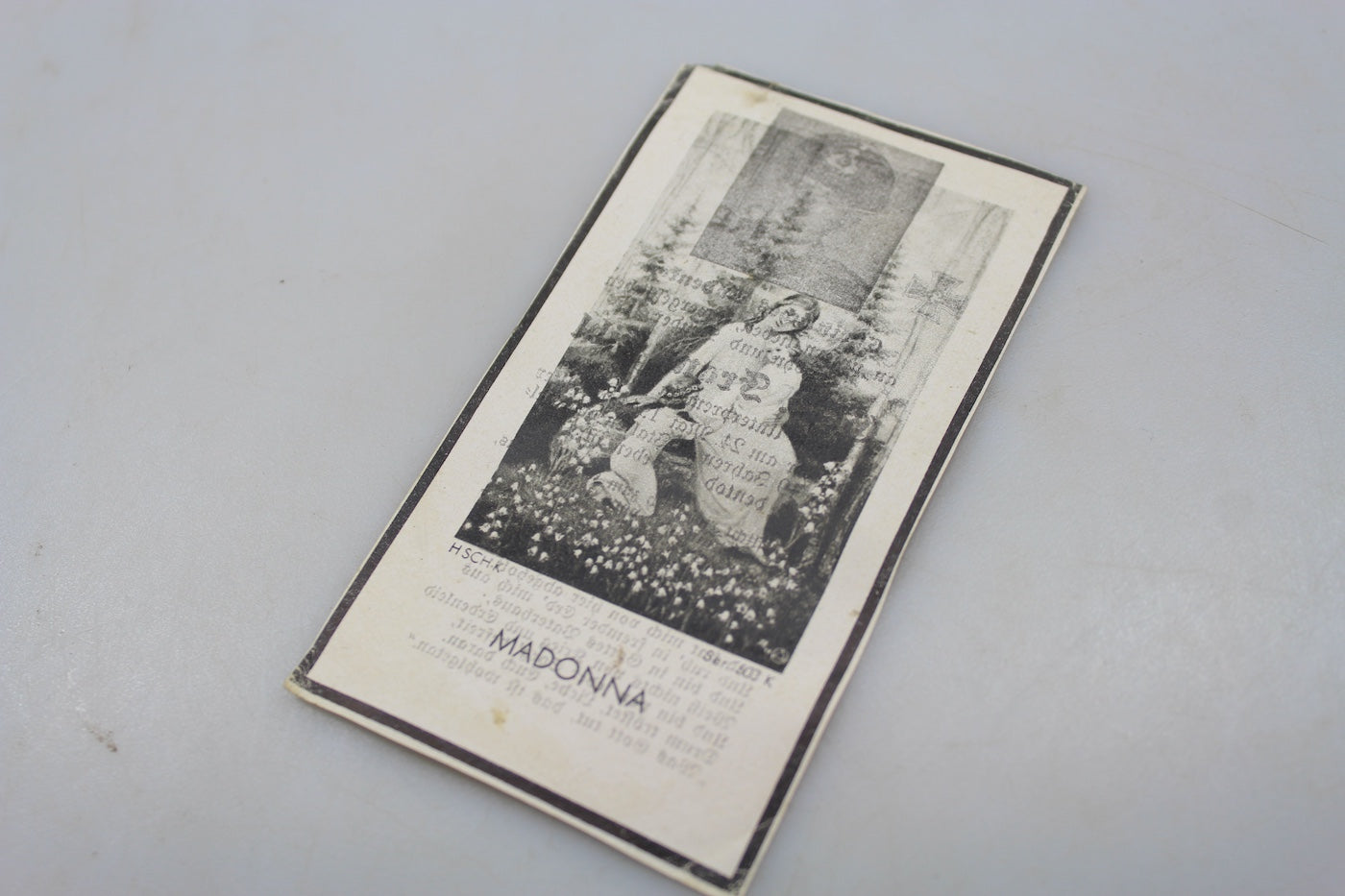 Sterbebilder Gefreiter GJ caduto in Italia 24/5/44