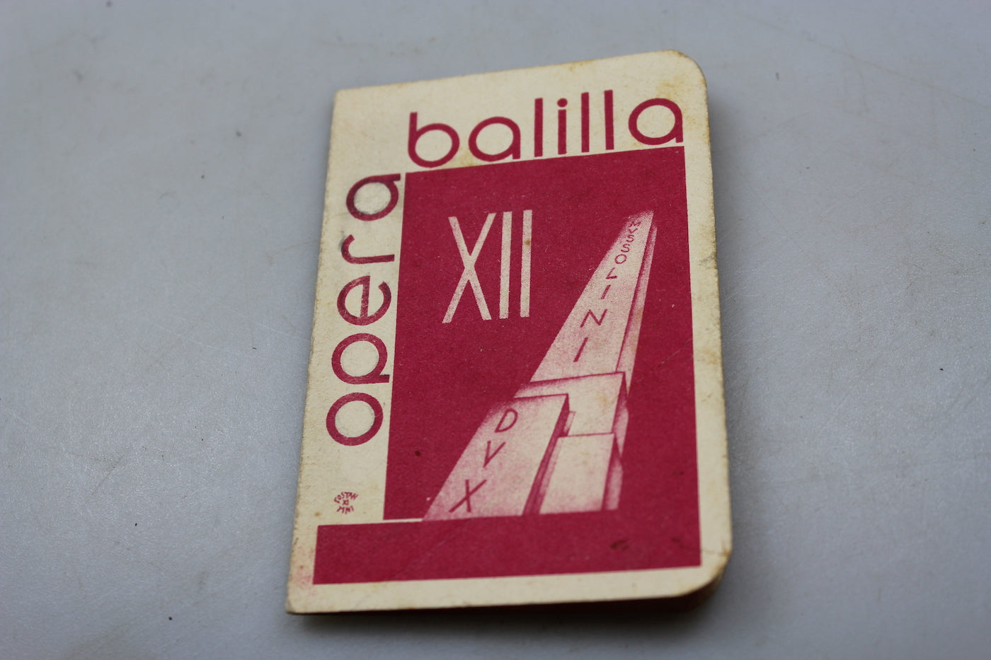 Tessera OB - Balilla XII°