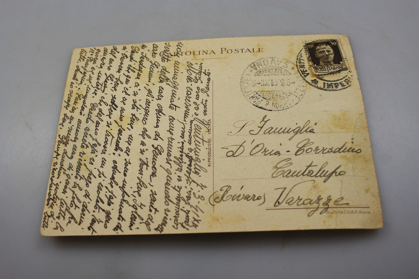 Cartolina postale "XV° Corpo d'Armata"