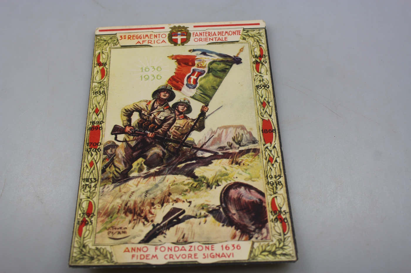 Cartolina postale 3° reggimento Fanteria "Piemonte"
