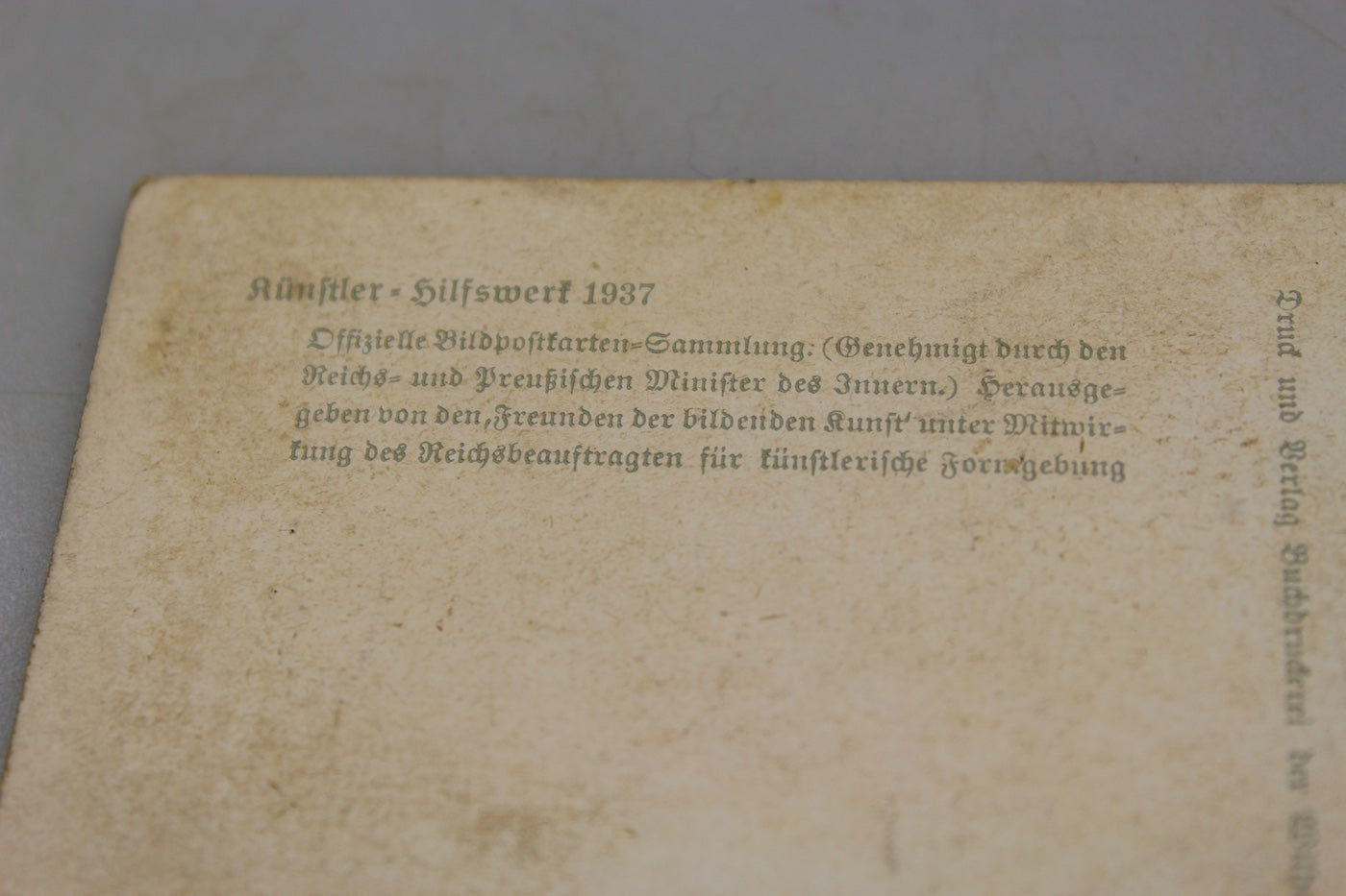 Cartolina postale di propaganda Sturmfuhrer Rienhold Koch