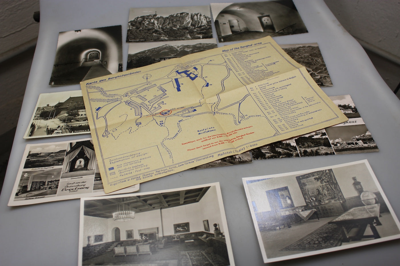 #11 cartoline postali + guida Berghof anni 60'
