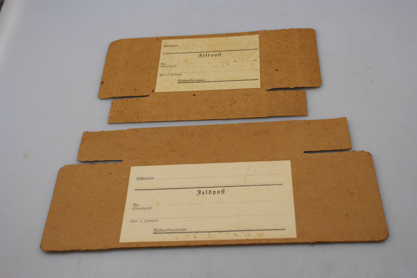 Coppia pacchetti Feldpost WW 2