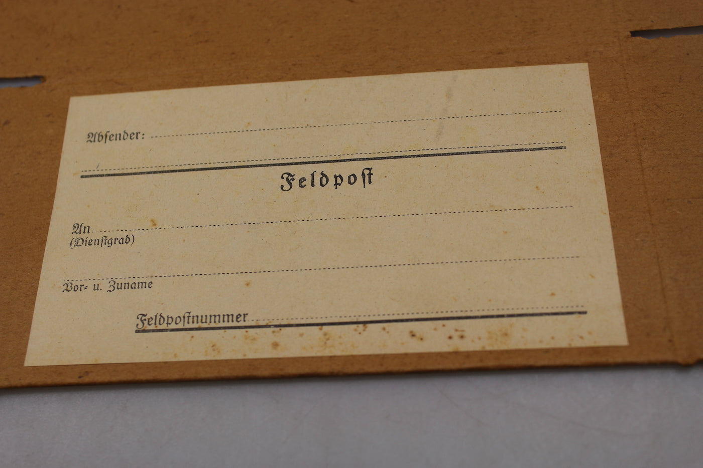 Coppia pacchetti Feldpost WW 2