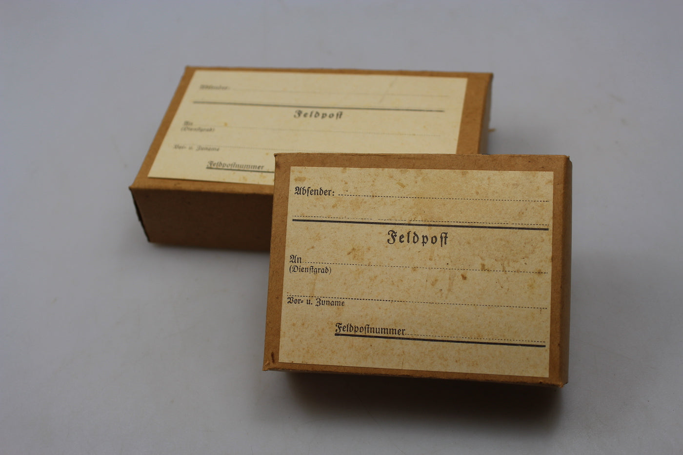 Coppia pacchetti Feldpost WW 2