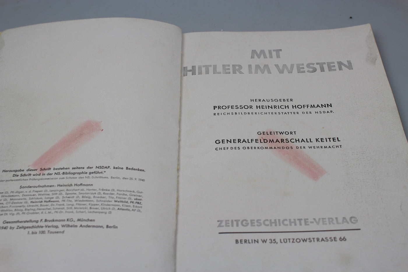 "Mit Hitler im Westen" - H.Hoffman
