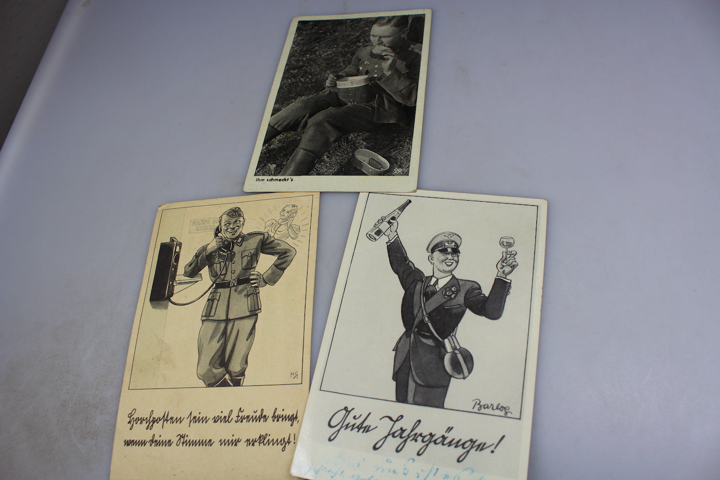 # 10 cartoline postali "satiriche" ispirate alla Wehrmacht