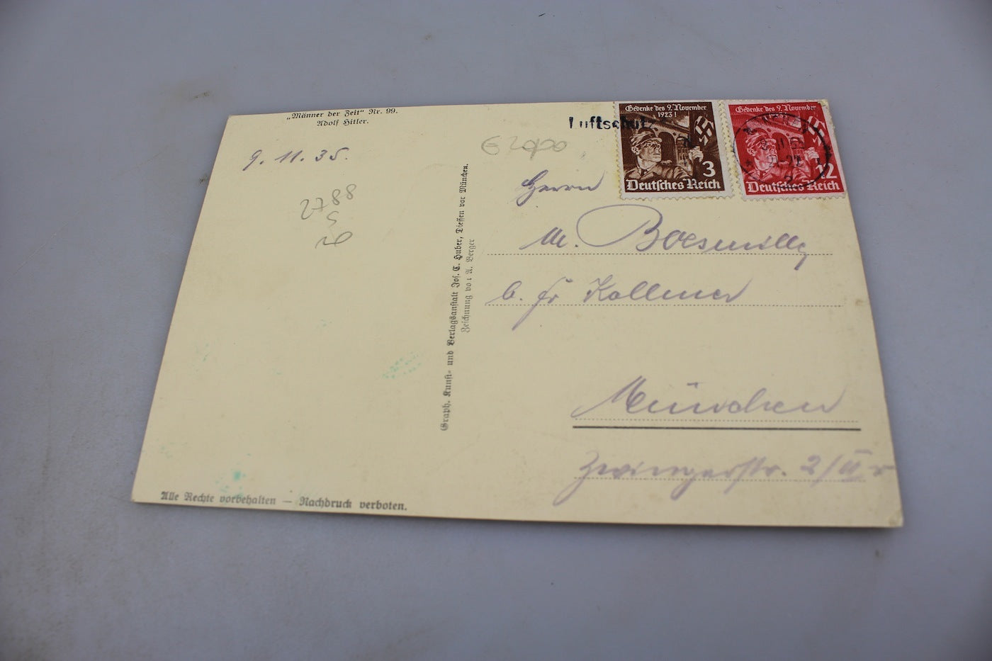 Cartolina postale Adolf Hitler