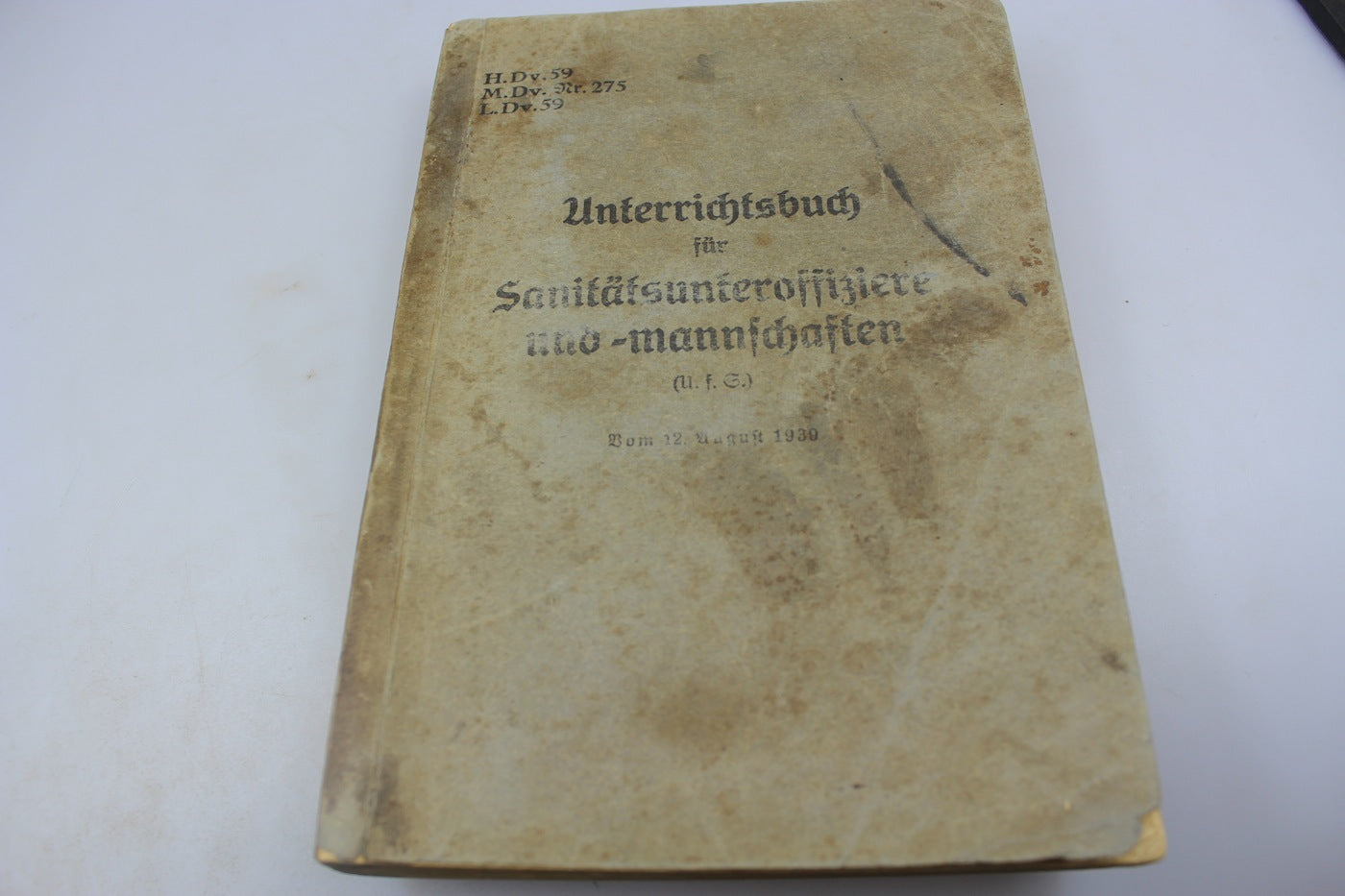 "Unterrichtsbuch fut Sanitats Unteroffizier und Mannschaften" 1939
