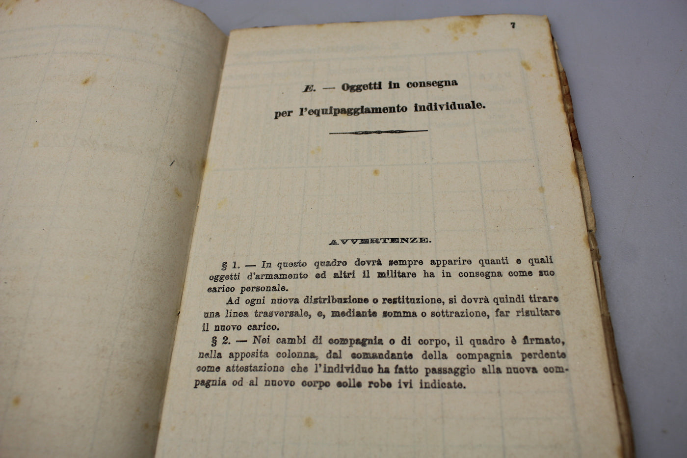Libretto personale Alpino 5° Reggimento