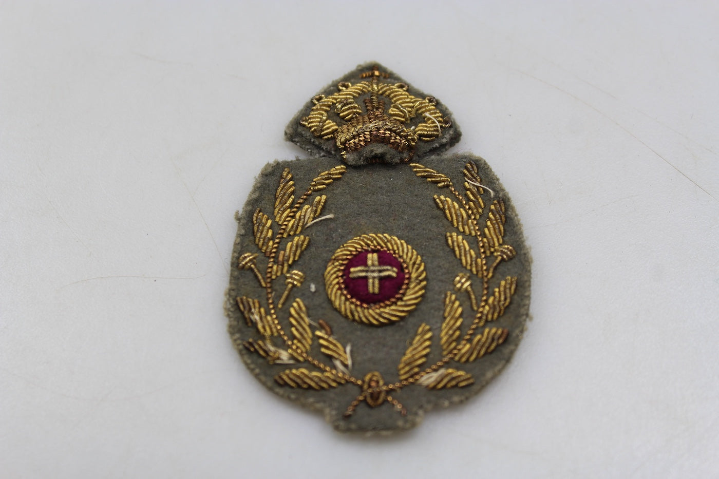 Fregio bustina Ufficiale Commissariato Militare REI WW 2