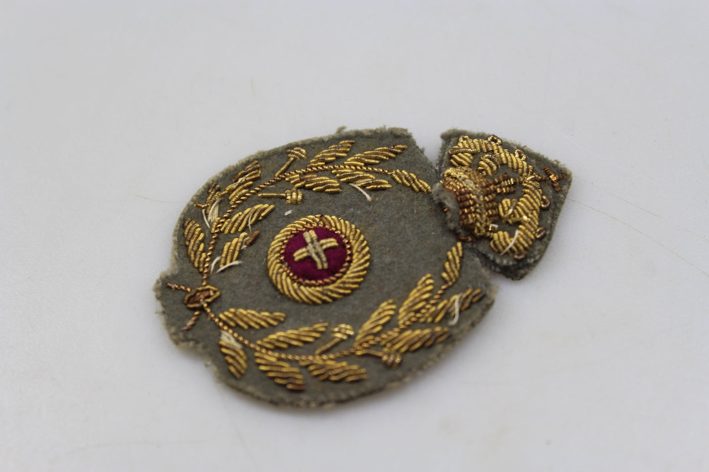 Fregio bustina Ufficiale Commissariato Militare REI WW 2