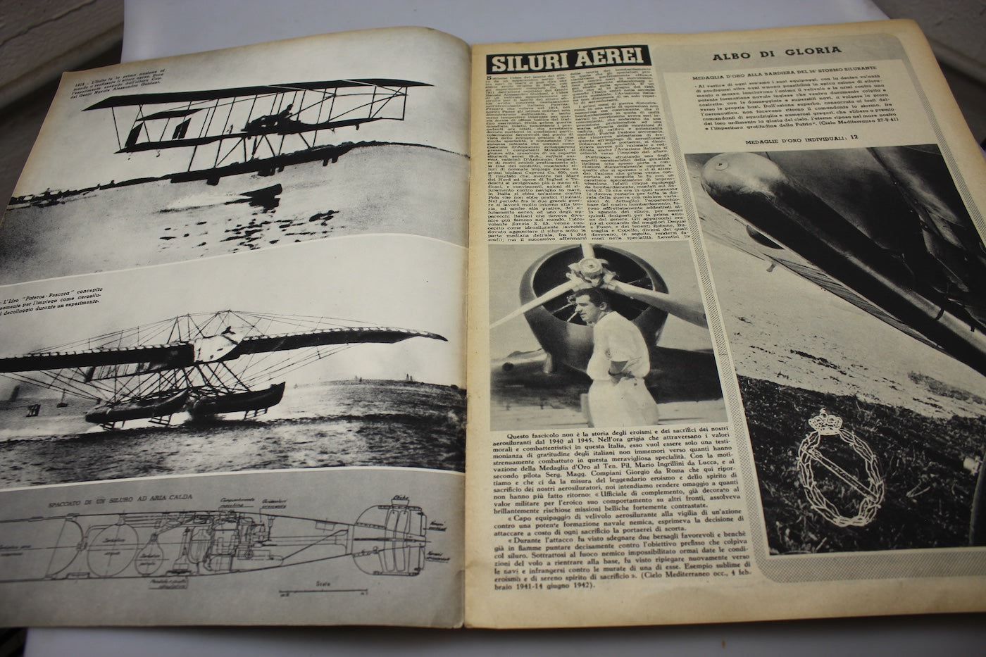 “Testimonianze” Settembre 1954  ” Siluri Aerei“