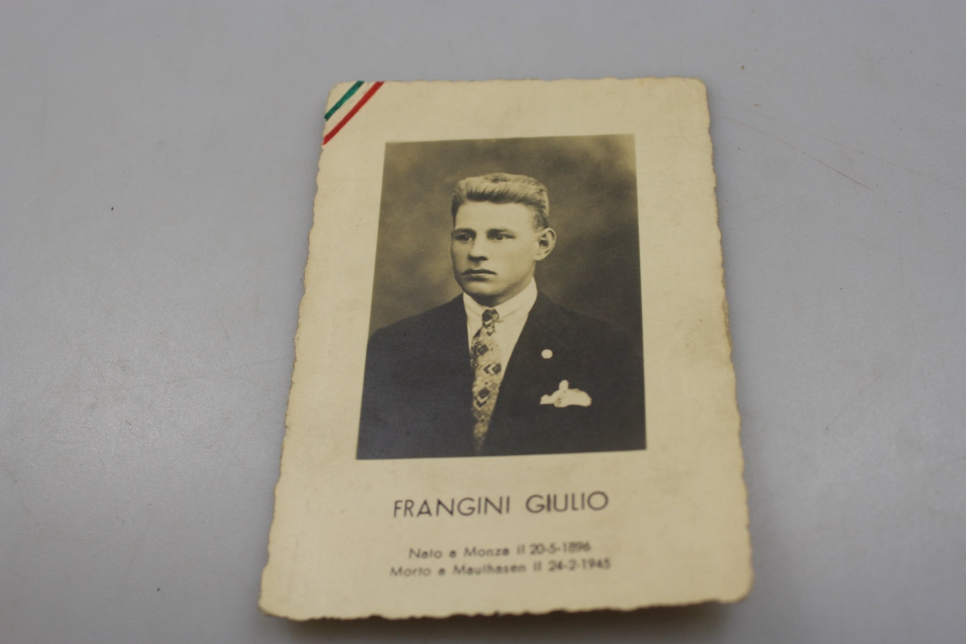 Luttino di un Italiano caduto a Mauthausen Febbraio 1945
