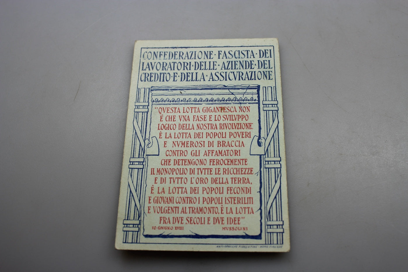 Tessera iscritto CFLACA - XVIII° E.F.