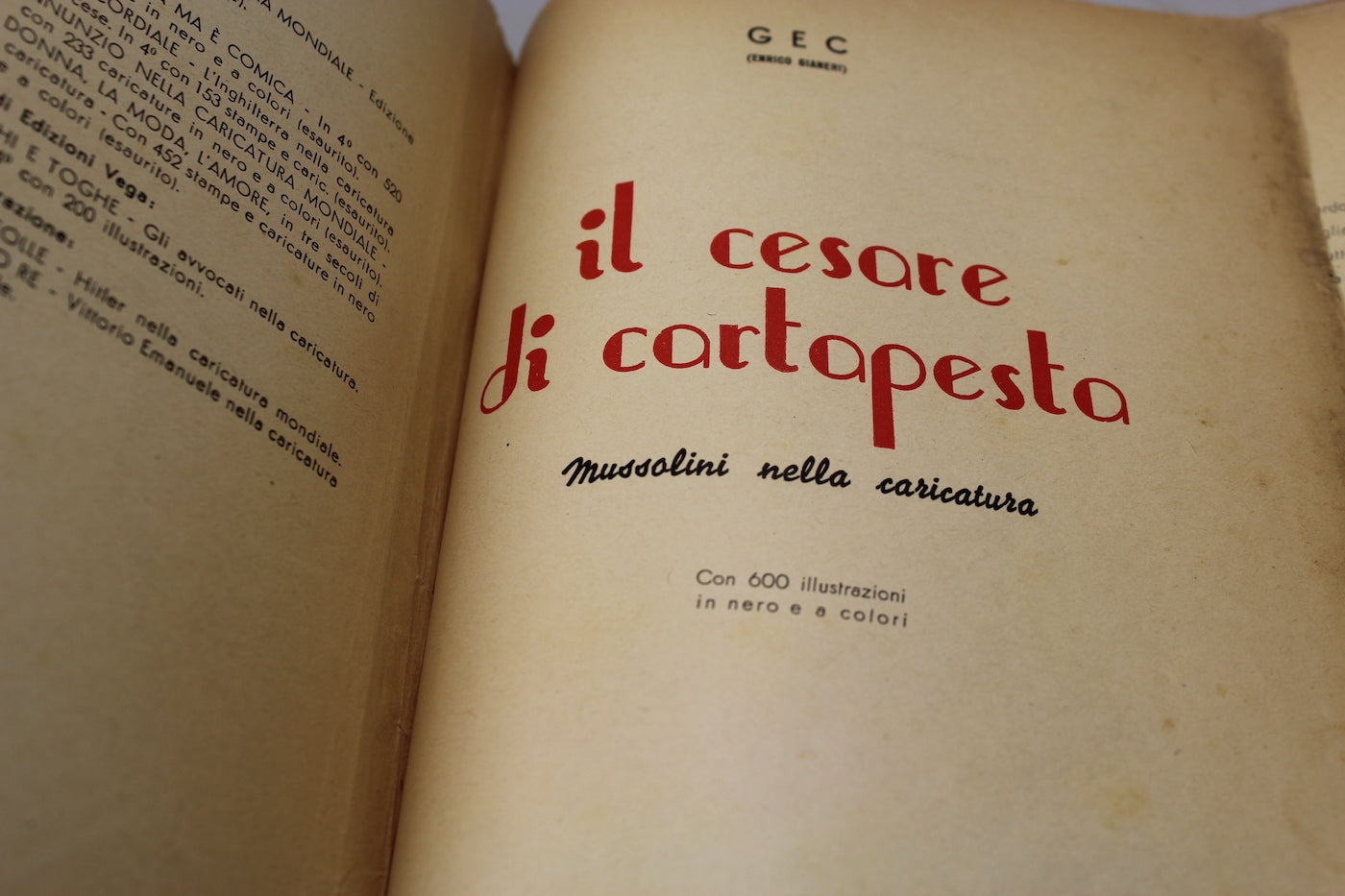 "Il Cesare di cartapesta" Luglio 1945