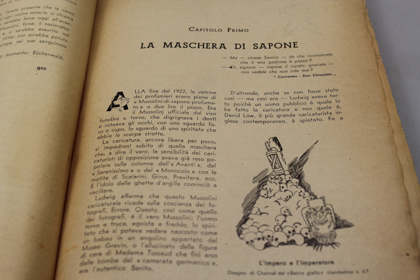"Il Cesare di cartapesta" Luglio 1945