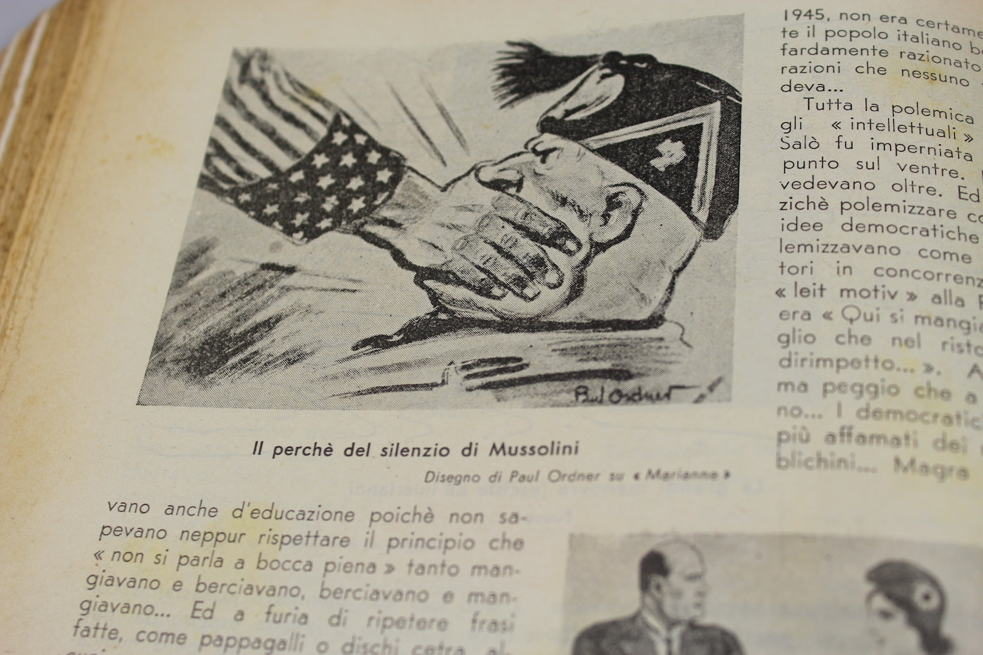 "Il Cesare di cartapesta" Luglio 1945