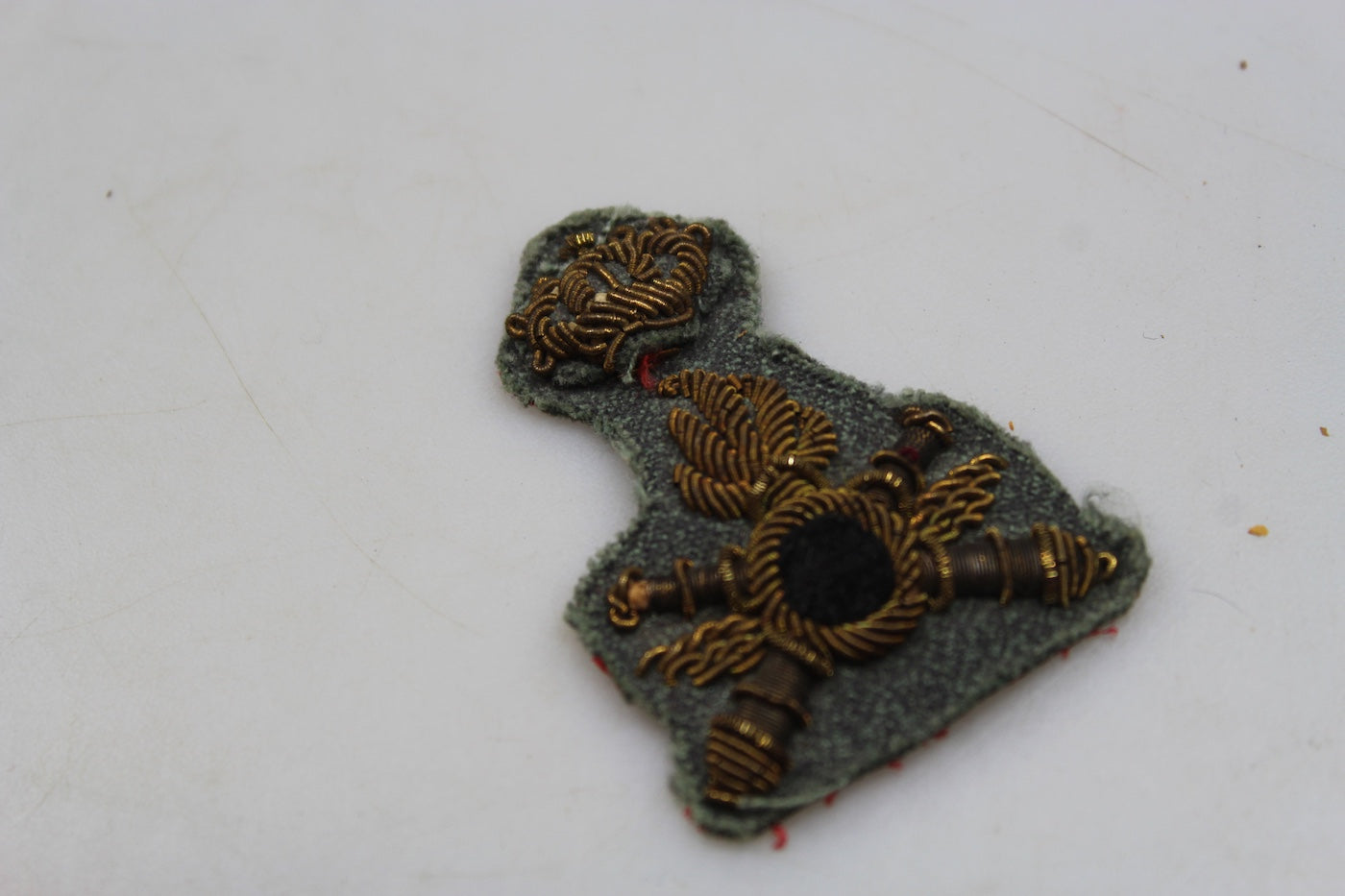 Fregio bustina Ufficiale Artiglieria Contraerea REI WW2