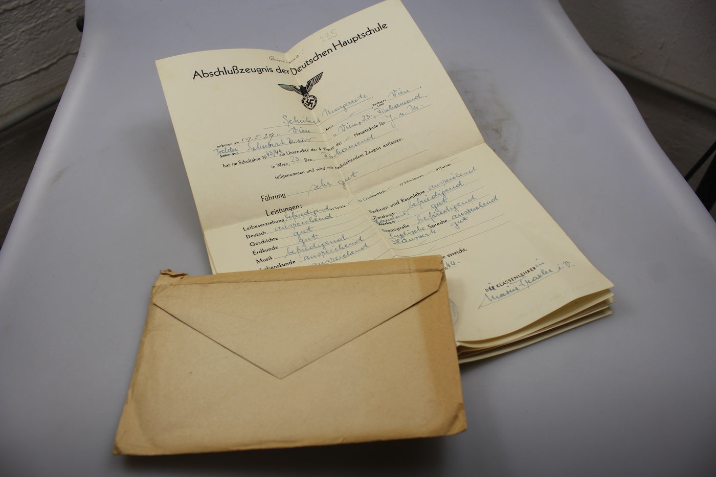 #5 pagelle scolastiche 3° Reich 1943/44