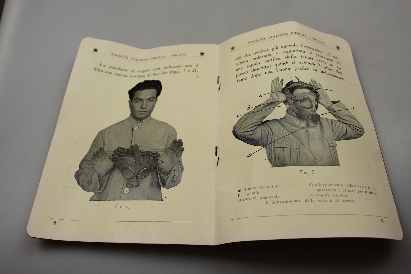 Manuale maschera antigas T.35