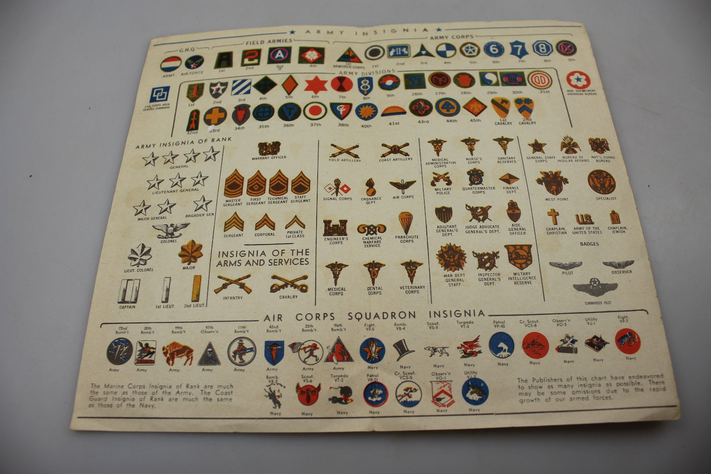 US Army WW2 - Identification album USAF