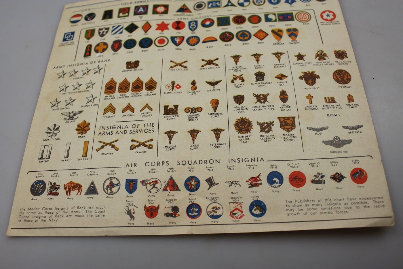US Army WW2 - Identification album USAF