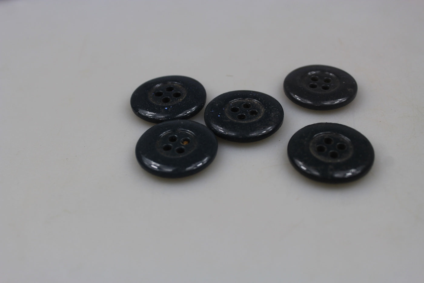 #5 bottoni pasta di vetro 22mm WH WW2