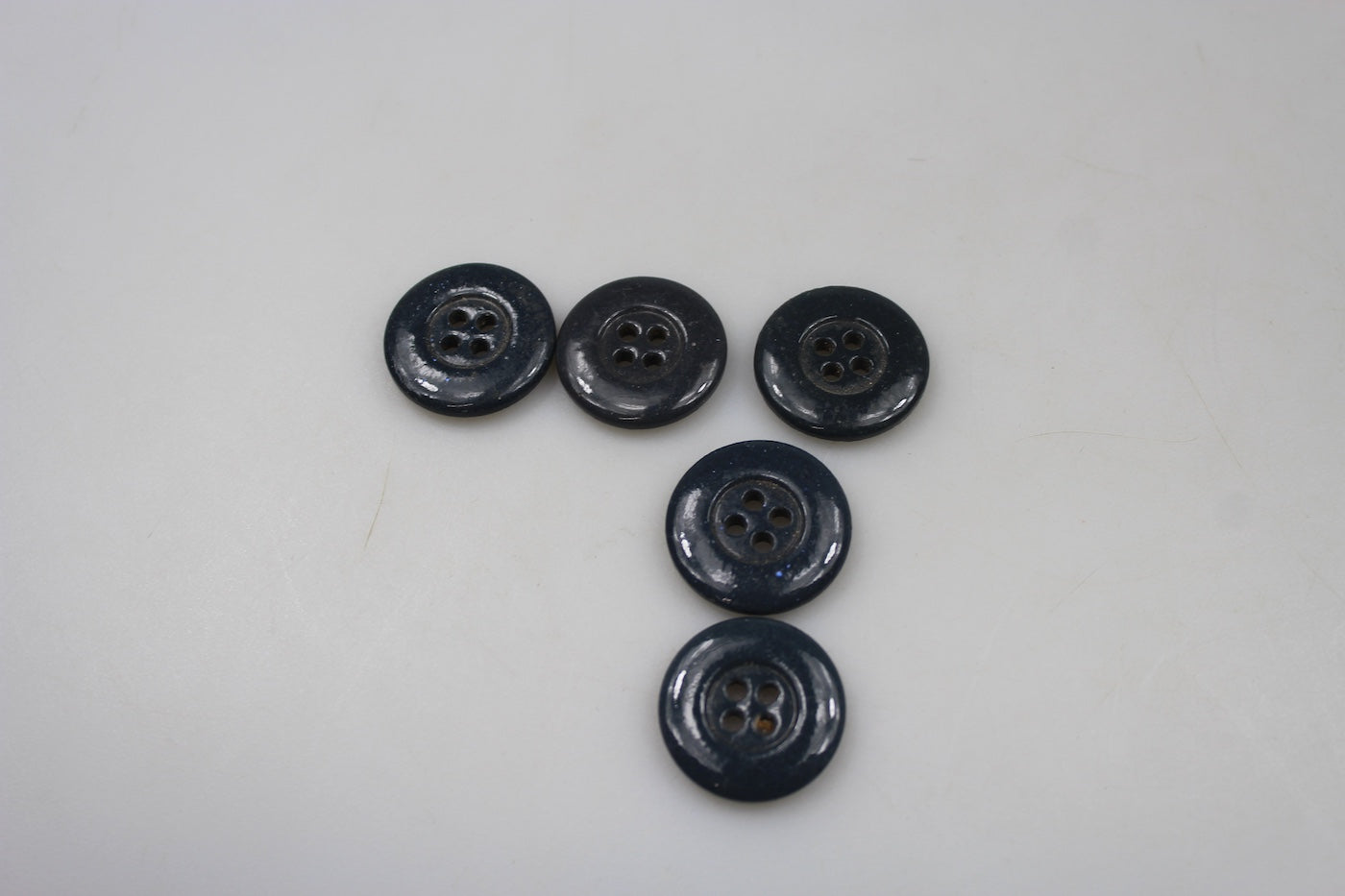 #5 bottoni pasta di vetro 22mm WH WW2