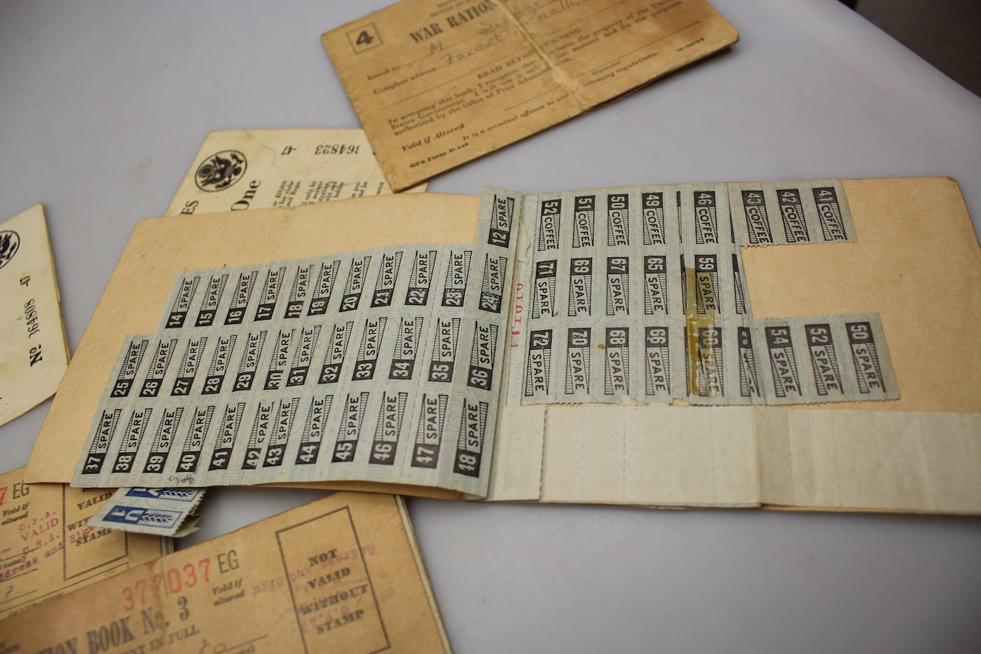 #6 War ration book US WW2 -