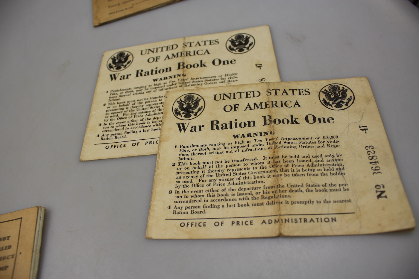 #6 War ration book US WW2 -
