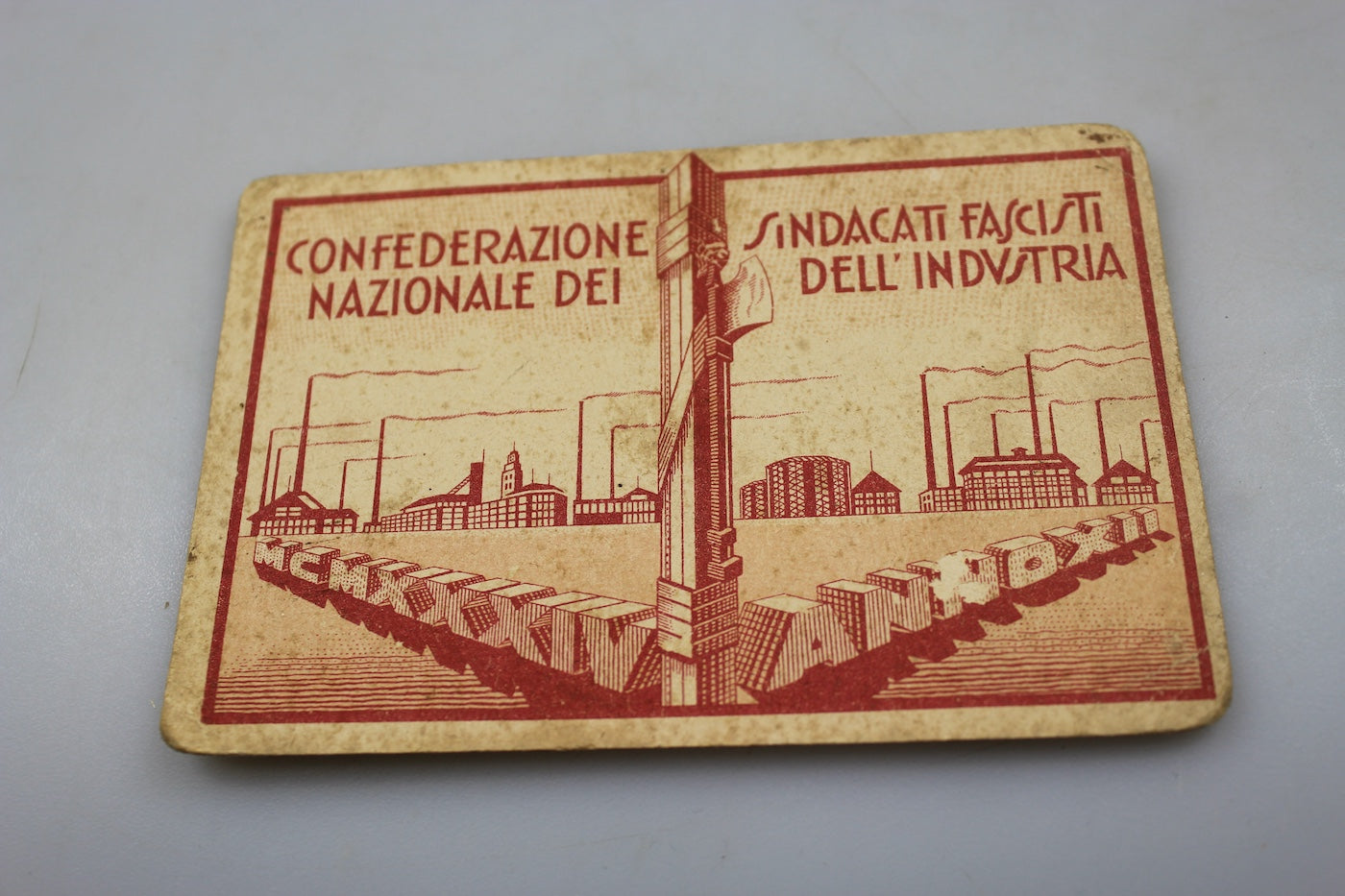 Tessera iscritto al CNSFI anno XII° EF