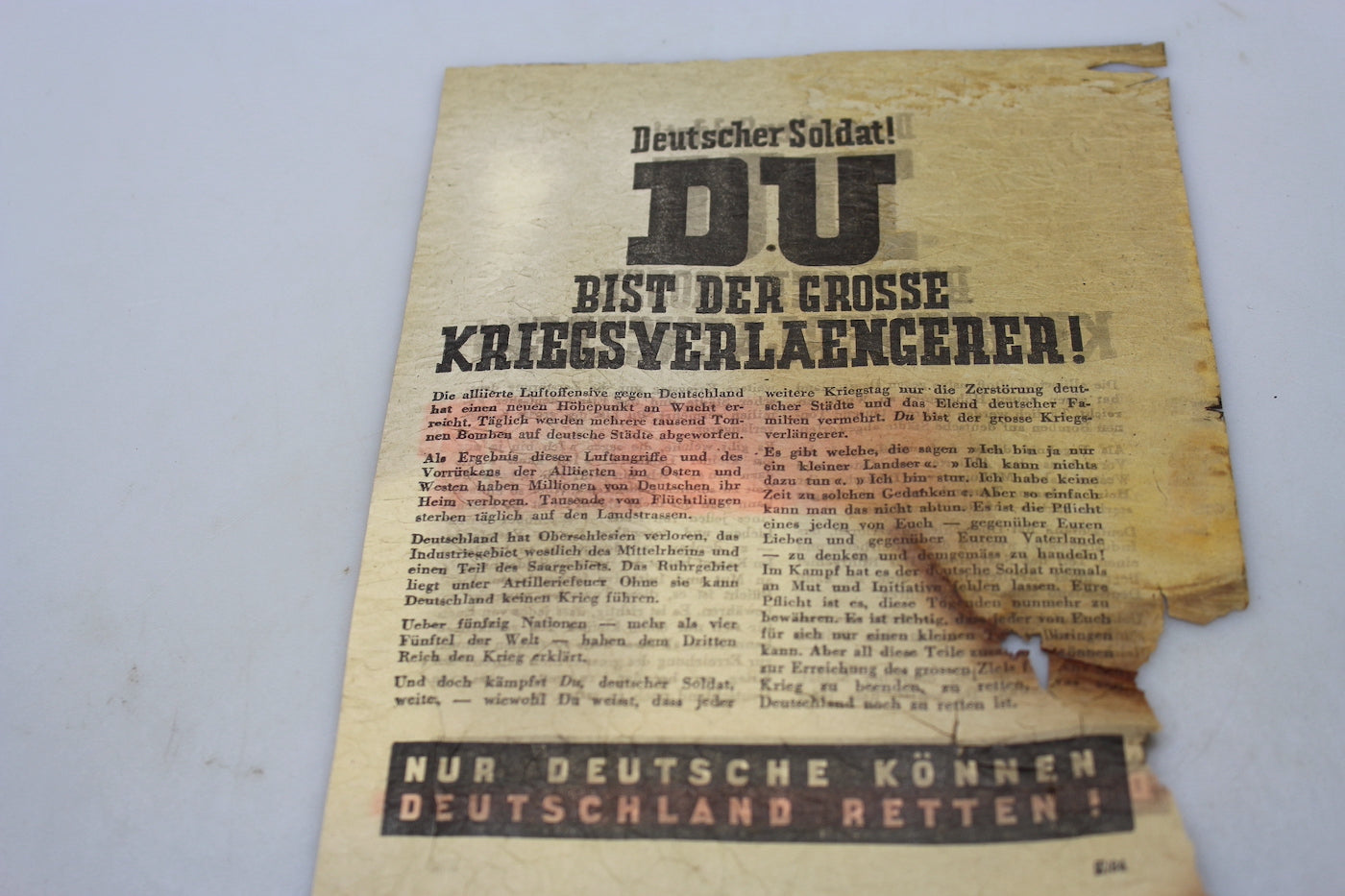 Volantino propaganda