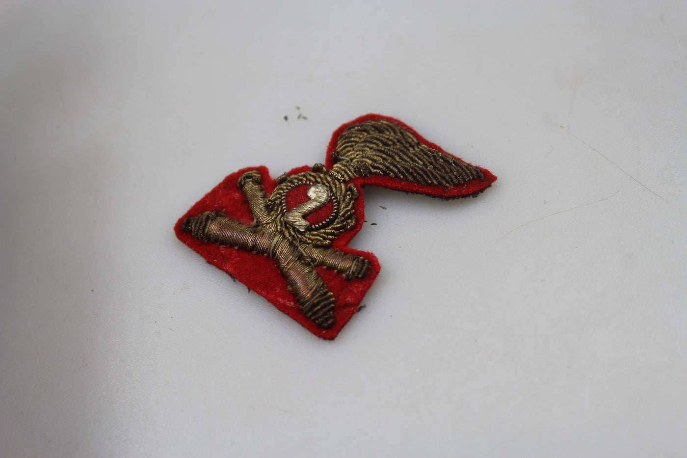 Fregio bustina Colonnello Comandante Artiglieria REI WW2