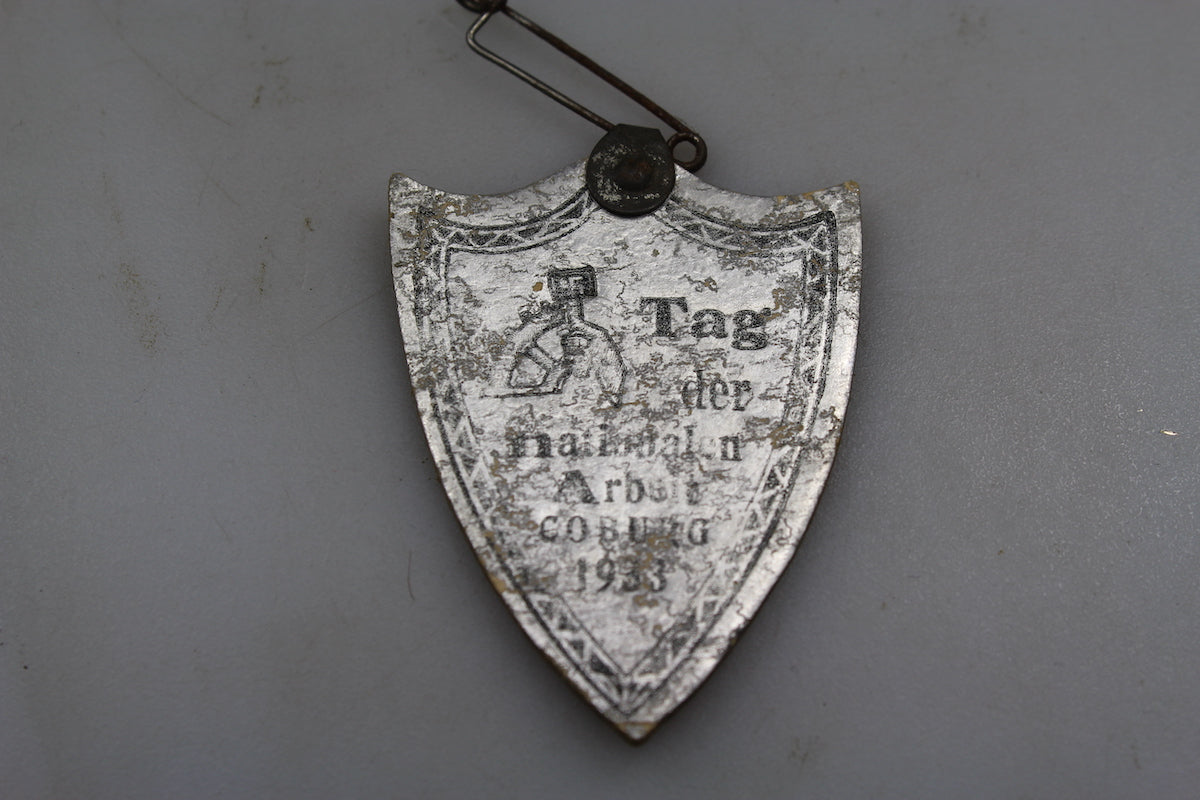 Badge Tag der Nationalen Arbeit Coburg - 1933