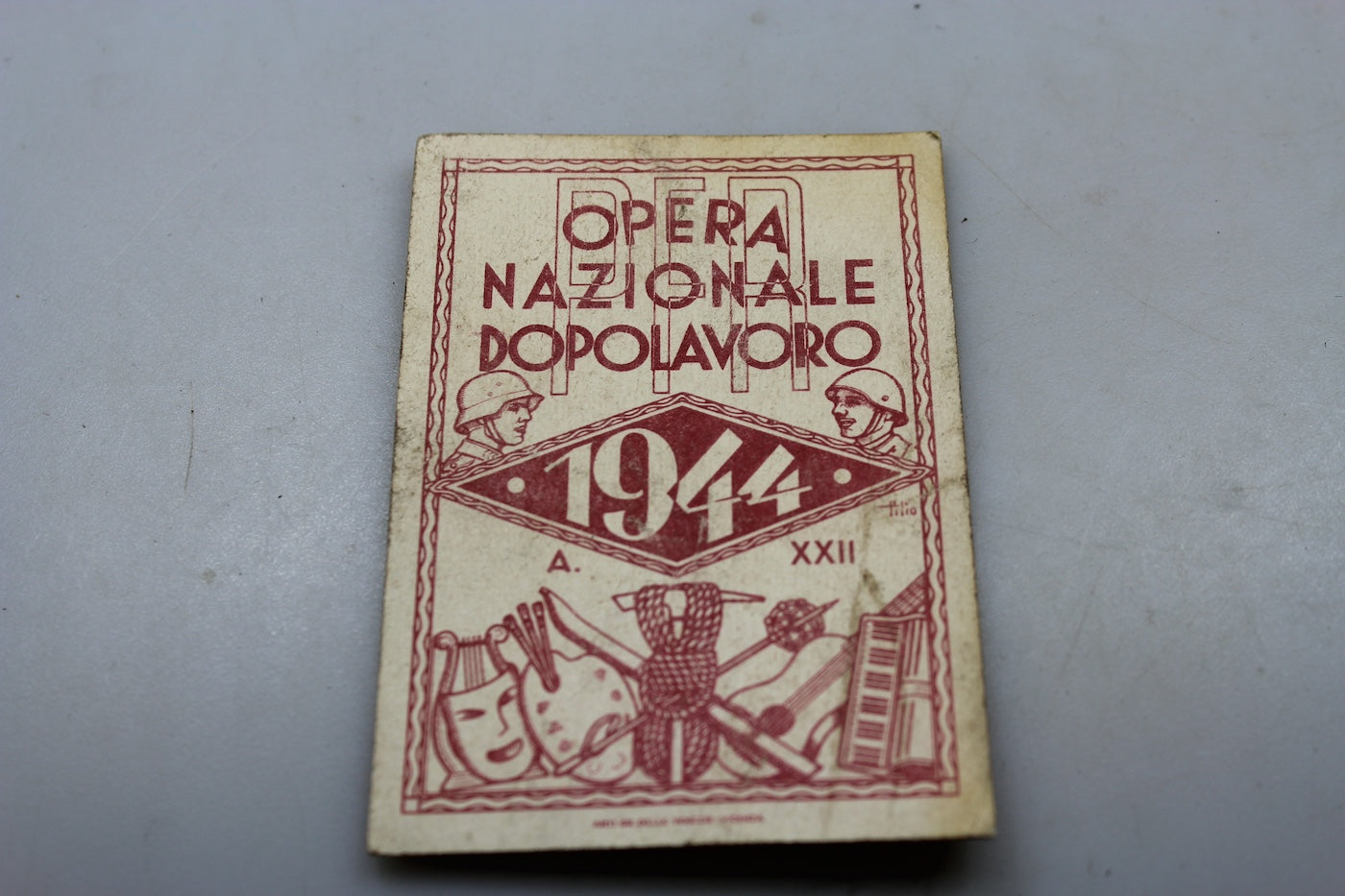 Tessera OND - 1944 XXII° E.F.