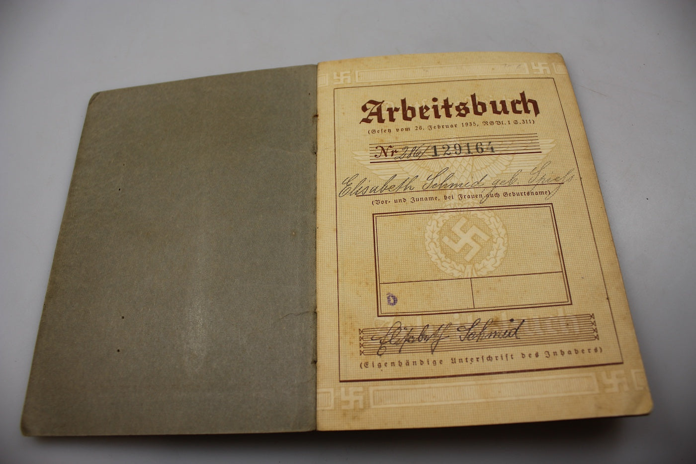 Arbeitsbuch III° Reich periodo bellico
