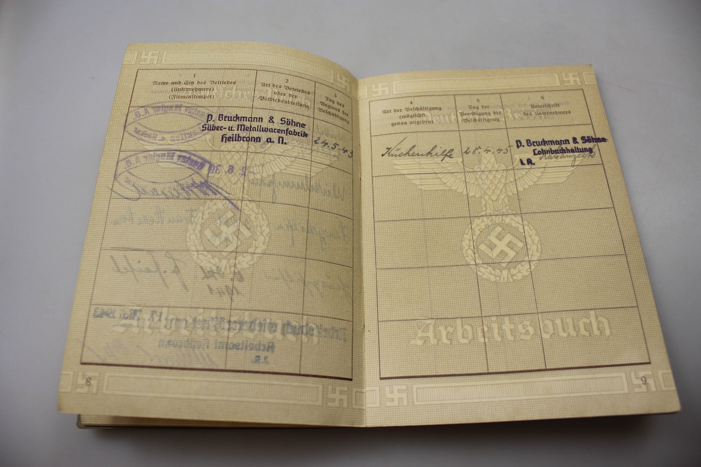 Arbeitsbuch III° Reich periodo bellico, foto 6
