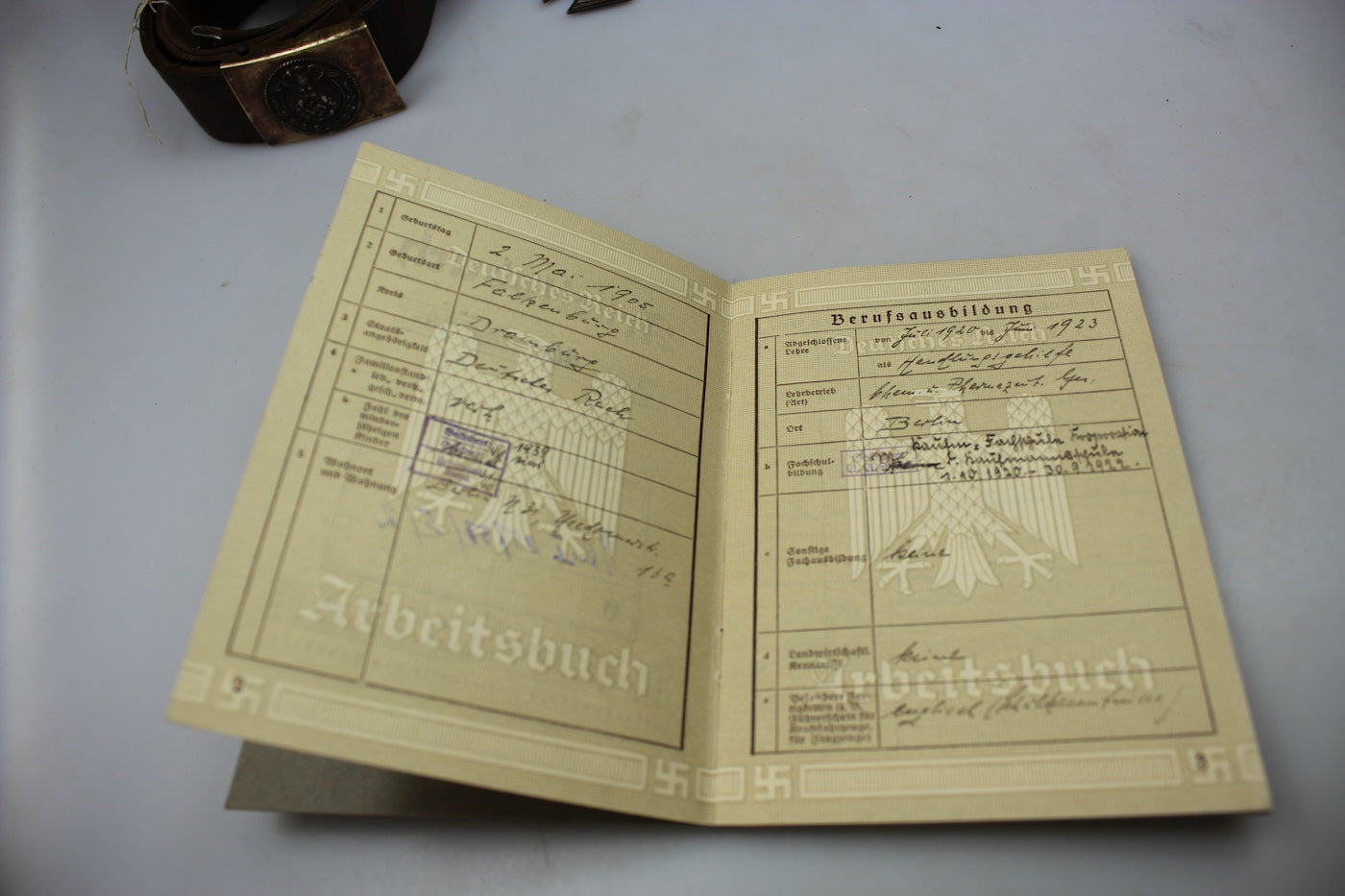 Arbeitsbuch periodo prebellico Germania III° Reich, foto 4