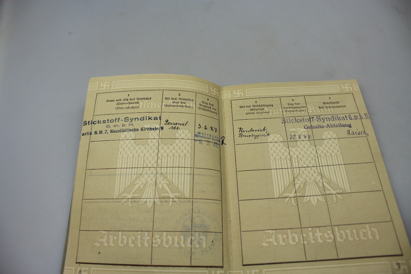 Arbeitsbuch periodo prebellico Germania III° Reich, foto 6