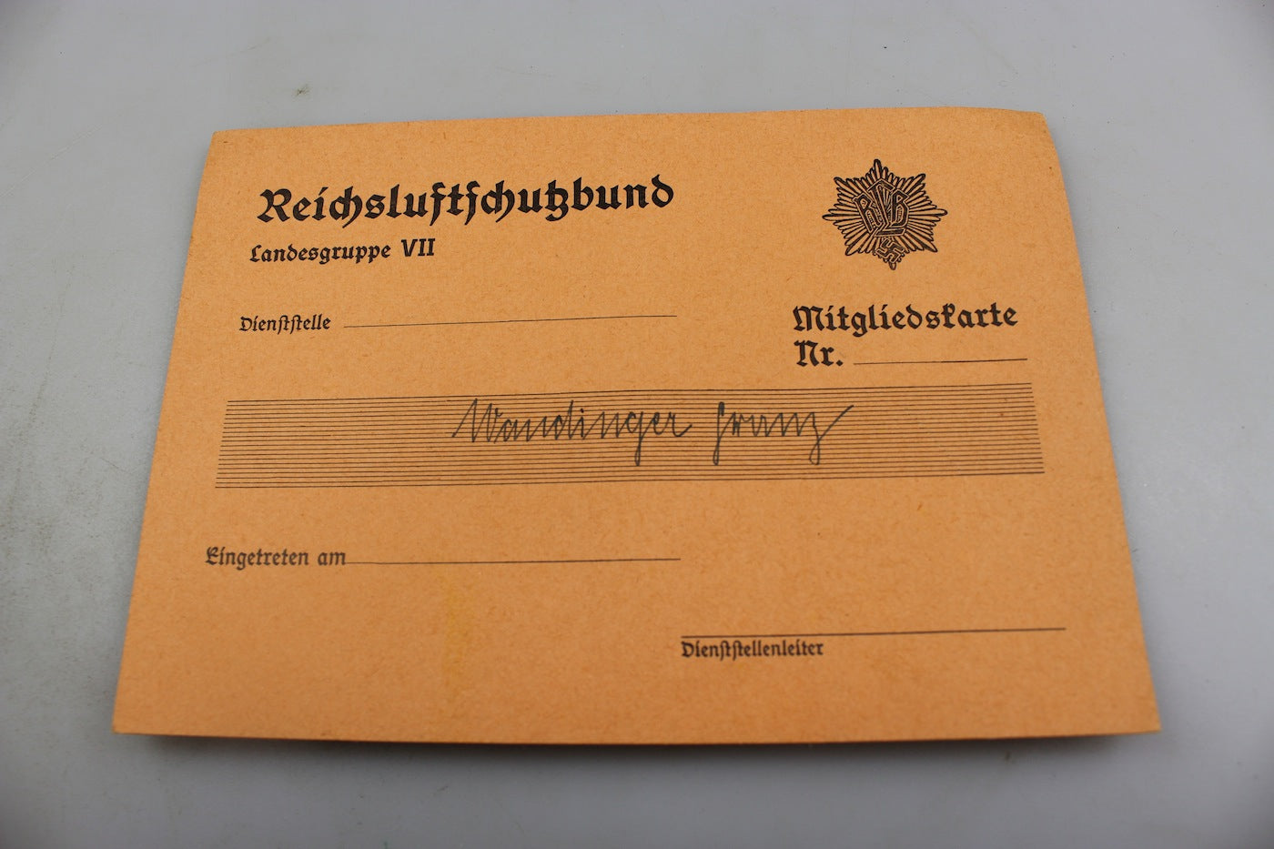 Tessera RLB - VII° Landsgruppe
