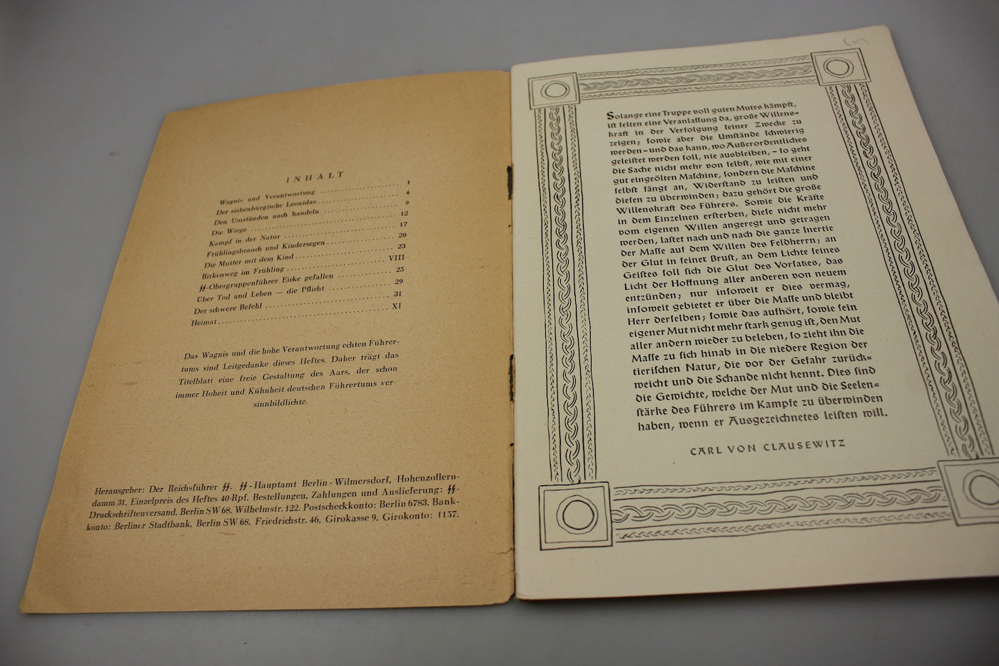 SS-Leitheft"" - Libretto guida selle SS - N°4 Aprile 1943