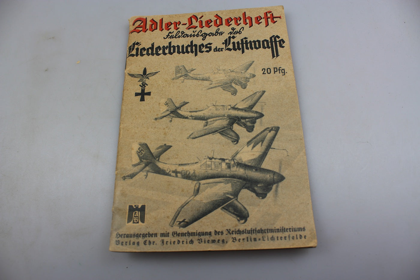 "Liederbuches der Luftwaffe" canzoni Luftwaffe