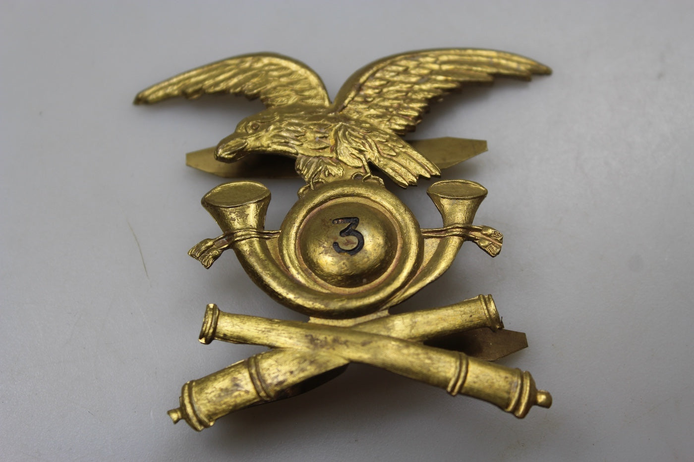 Fregio casco coloniale Artiglieria Alpina WW2