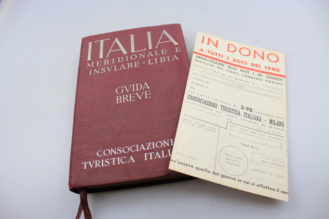 "Italia Meridionale - Insulare - Libia" Guida breve - CTI - 1940